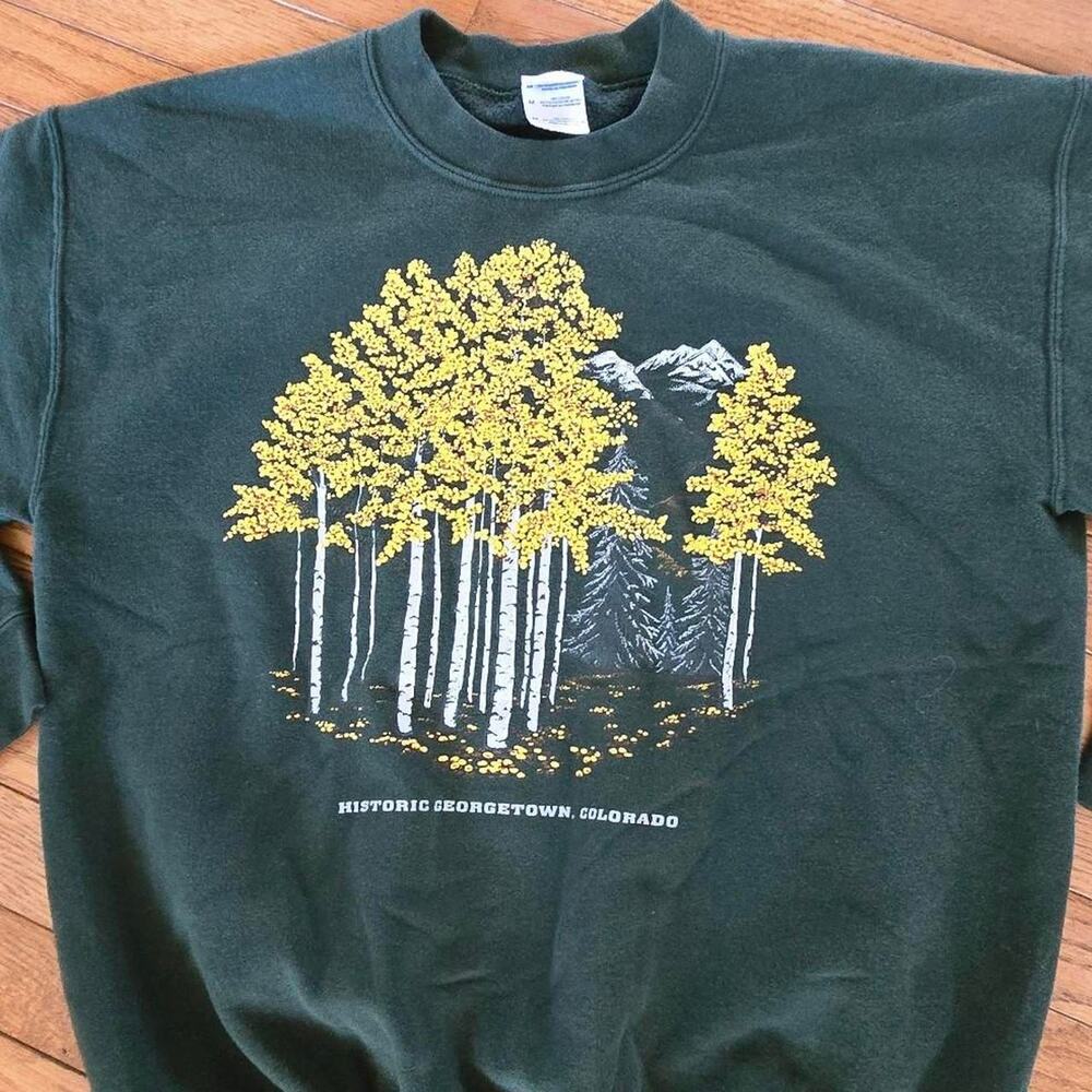 Vintage georgetown colorado sweatshirt green